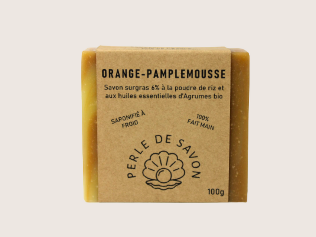 Savon Orange-Pamplemousse surgras 6%